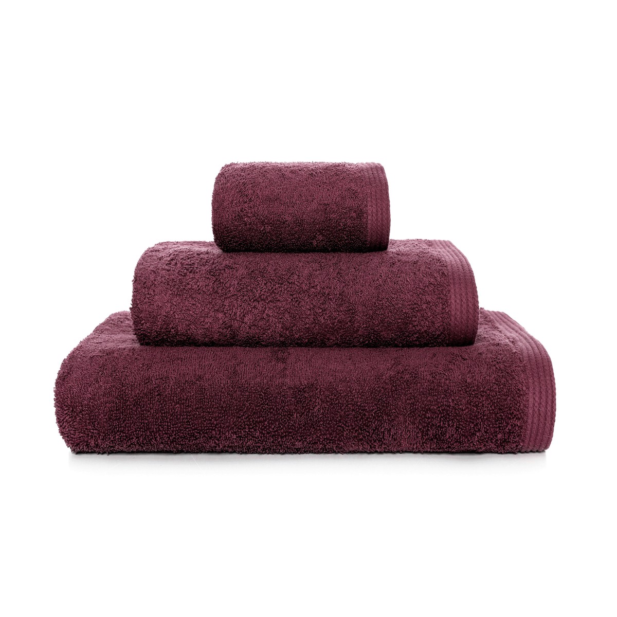 New Plus towel · Bordeaux